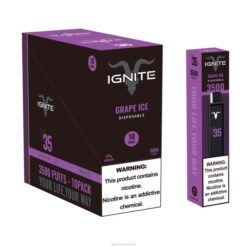 RP6R122 IGNITE V35 Vape Pen 10-Pack Ignite Australia - Grape Ice