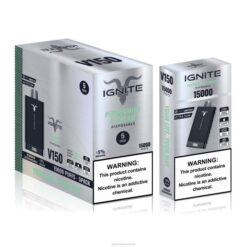 RP6R88 IGNITE V150 Vape Pen 5-Pack Ignite flavours - Peppermint and Cream